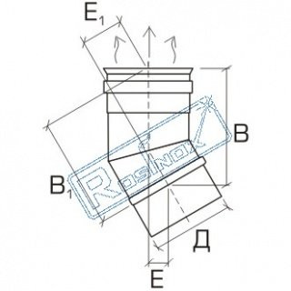Отвод (колено) 30° жаростойкий